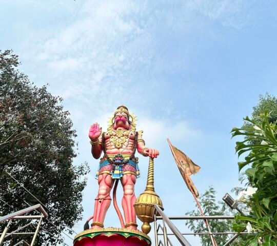 54 feet Hanuman statue , Degloor – Hyderabad Rd, Rudraram, Telangana